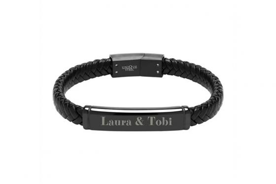 Lederarmband - mit Gravur  