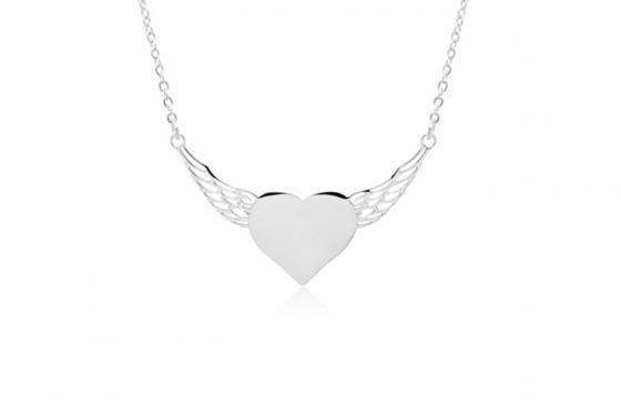 Collier coeur en inox - Avec gravure 1 