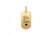 925er Dog-Tag vergoldet - personalisiert 1