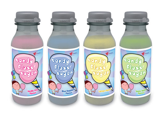 Zucker für Zuckerwatte - Zitrone Gelb  