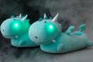 Chaussons LED dragon - Avec changement de couleur 
