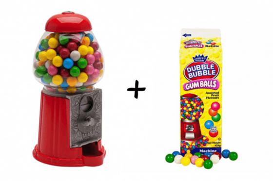 Distributeur de chewing-gum 23cm - Avec chewing-gums  