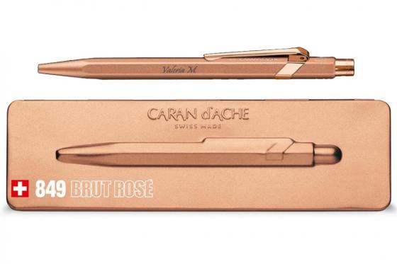 Caran d'Ache Kugelschreiber mit Etui - mit Gravur - 849 Roségold  