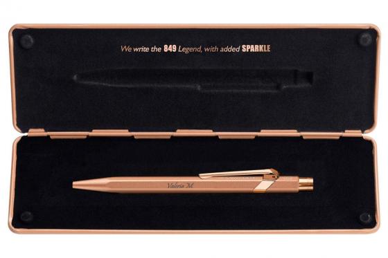Caran d'Ache Kugelschreiber mit Etui - mit Gravur - 849 Roségold 1 