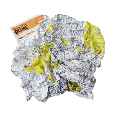 Stadtplan Rom - Crumpled City Map 1 