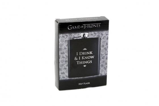 Flachmann Game of Thrones - I drink & I know things 2 