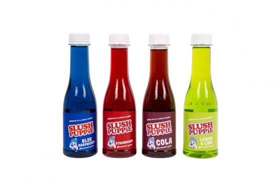Set de sirops Slush Puppie - Parfums framboise, cerise, Coca & citron  