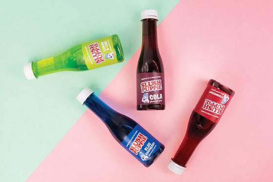 Set de sirops Slush Puppie - Parfums framboise, cerise, Coca & citron 1 