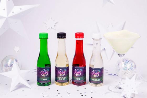 Set de sirops Slush - Mojito, Piña colada, Cosmo & Long island ice tea 2 