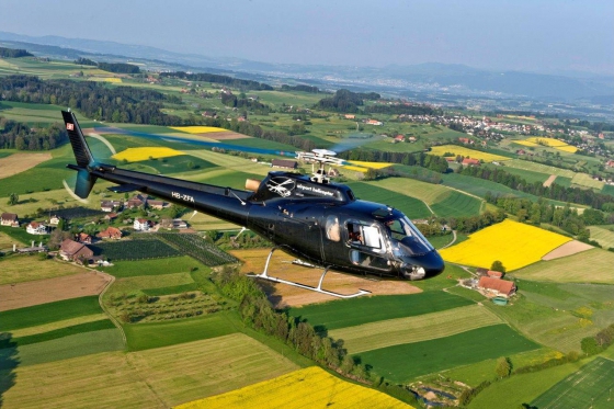 Dreiländereck Helikopterflug - ab Flughafen Basel-Mulhouse  