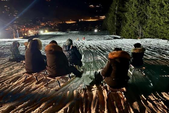 Luge de nuit  - avec fondue 3  Luge de nuit  - avec fondue 3