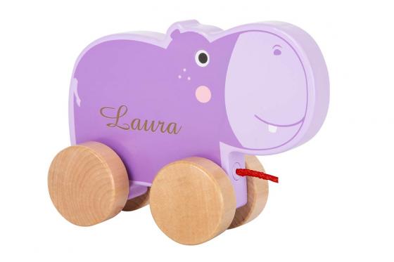 Ziehtier Hippo - mit Gravur  