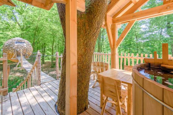 Baumhaus-Übernachtung - 1 romantische Nacht inkl. Abendessen und Wellness im Nordic-Bad 2 