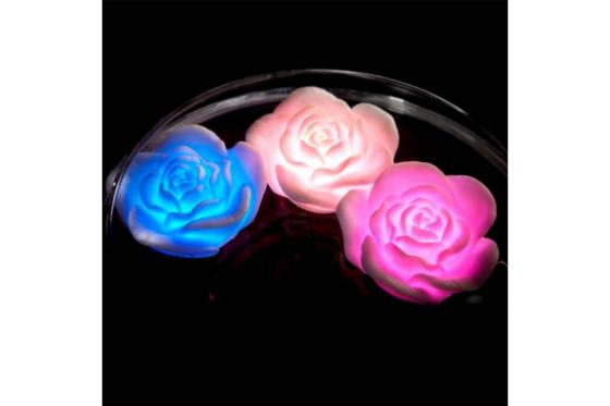 LED Schwimmende Lichter - Rosen - 3er Set 1 