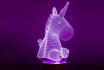 Lampe 3D - Licorne 