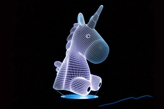 Lampe 3D - Licorne 1 