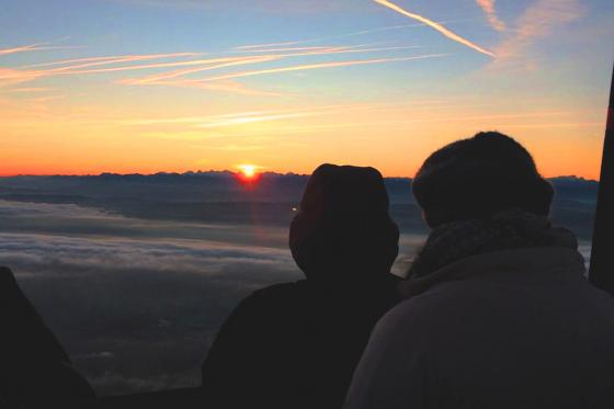 Ballonfahrt in grosser Höhe - 1h Flug in der Romandie für 2 Personen 1 