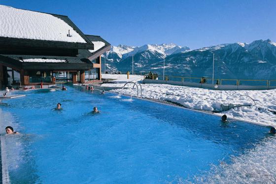 Thermalbad und Spa - im Les Bains d'Ovronnaz für 2 Personen 7 