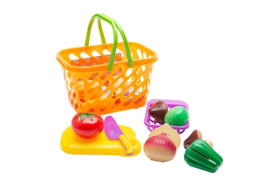 Spielset Gemüse - Inkl. Einkaufskörbchen  