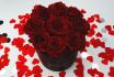 Scatole di rose L nera - Royal Red 3