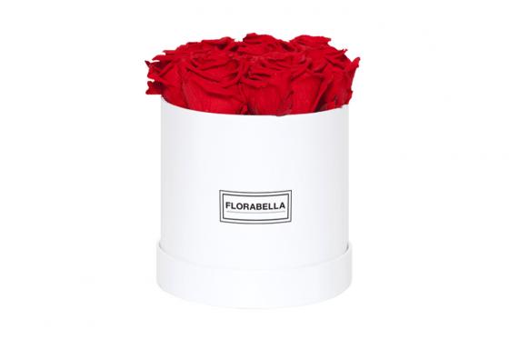 Scatola di rose L biancha - Royal Red  