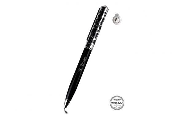 Kugelschreiber - mit Gravur - Swarovski Elements  