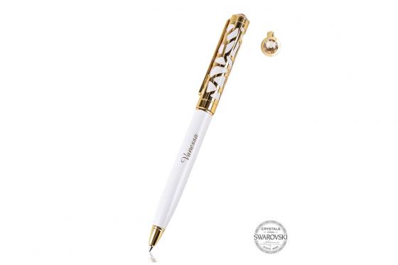 Kugelschreiber - mit Gravur - Swarovski Elements  