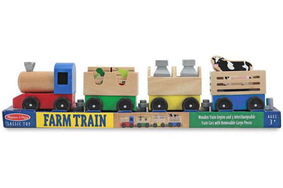 Train de la ferme - jouet en bois 3 