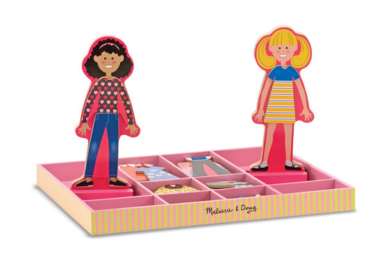 Ankleidepuppen - Abby & Emma, magnetisch  