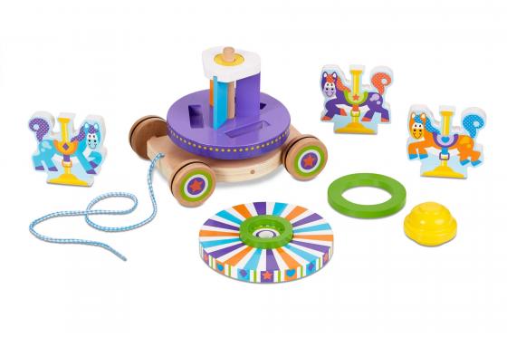 Ziehspielzeug Karussell - aus Holz 1 