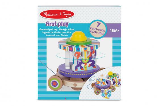 Ziehspielzeug Karussell - aus Holz 2 