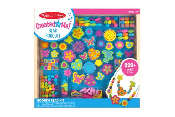 Holzperlen-Set - mit 220 Perlen  