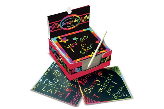 Mini Scratch-Art - 125 Regenbogen-Mini-Notizen  