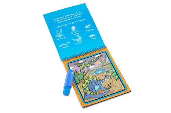 Malbuch Dinosaurier - mit nachfüllbarem Wasser-Maler 1 
