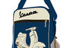 Vespa Schultertasche - blau / beige 