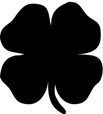 Silhouette Kreidetafel - Kleeblatt, inkl. 1 Marker  