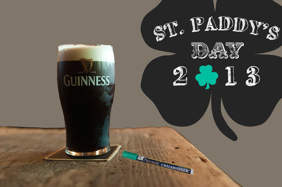 Silhouette Kreidetafel - Kleeblatt, inkl. 1 Marker 1 