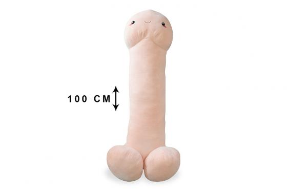 Cuscino pene XL - 100 cm - bianco 1 
