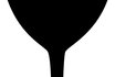 Silhouette Kreidetafel - Weinglas, inkl. 1 Marker 