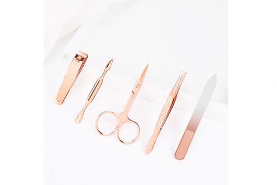 Manicure-Set - Roségold Glitter 1 