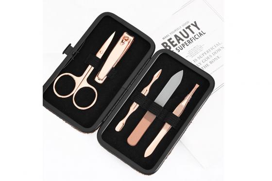 Manicure-Set - Roségold Glitter 2 