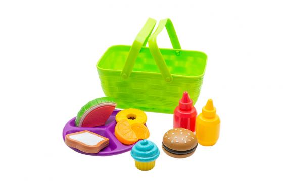 Picknickkorb grün - mit Zubehör  