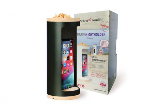 Zirben Handyhalterung - 75% mehr Strahlenschutz 1 