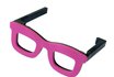 Taschen Hänger - Brille, pink 