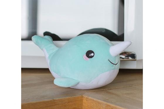 Wärmekuscheltier Narwal -  für die Mikrowelle  