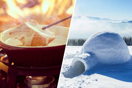 Fondue Genuss im Iglu - in La Rosière für 2 Personen  