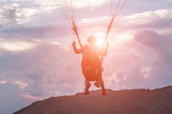 Fünfländerblick Gleitschirmfliegen - 1 Flug für 1 Person  