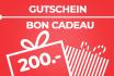 Bon cadeau - d'une valeur de CHF 200.- 