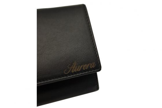 Damen Portemonnaie - aus Leder - mit Gravur 4 