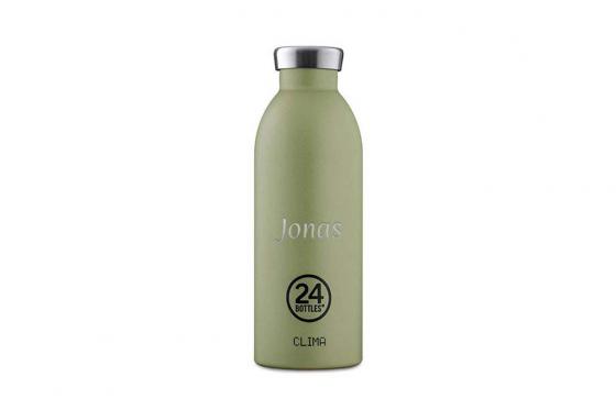Bouteille thermos Stone Sage - de 24Bottles, avec gravure  